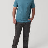 Polera Algodón Reciclado Hombre Essentpoc Celeste Rockford