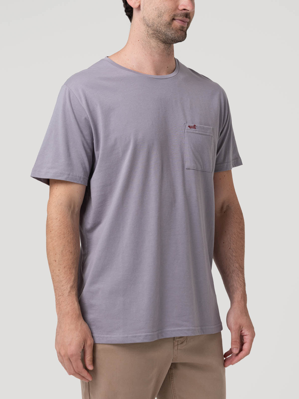 Polera Algodón Hombre Essentpoc Lila Rockford