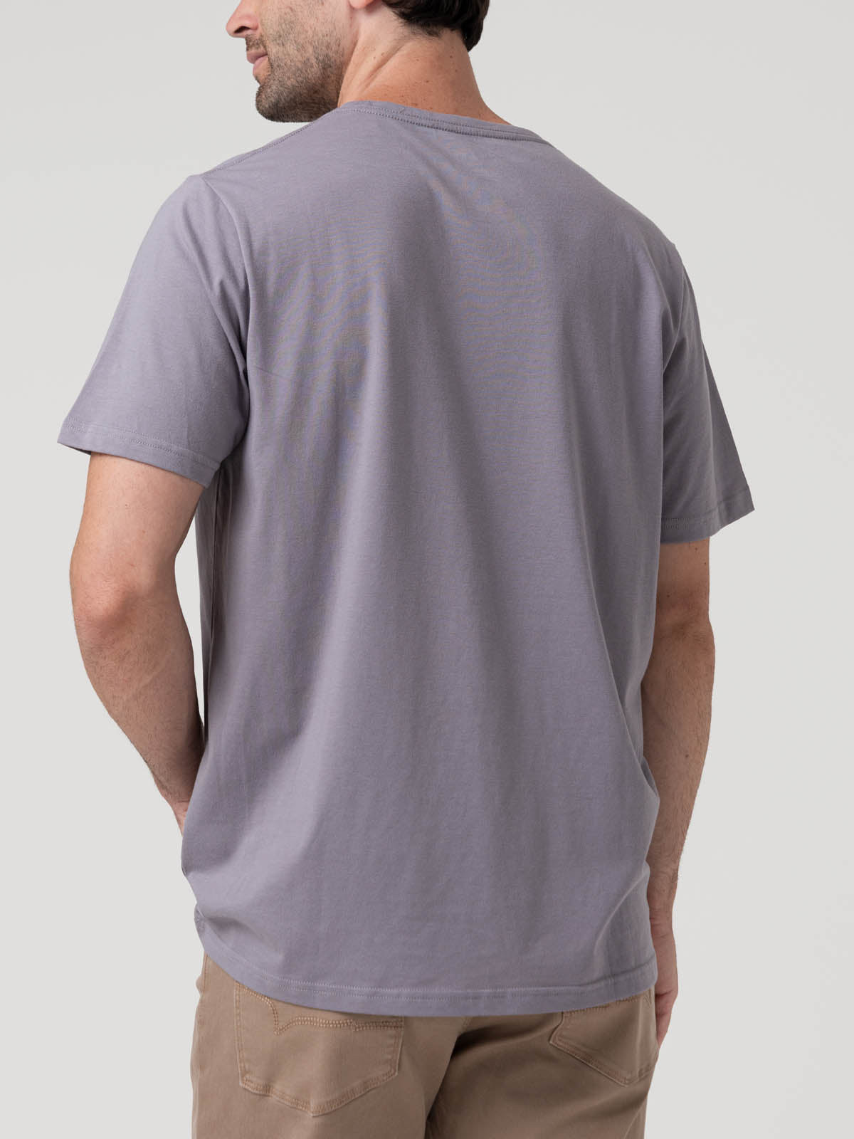 Polera Algodón Hombre Essentpoc Lila Rockford
