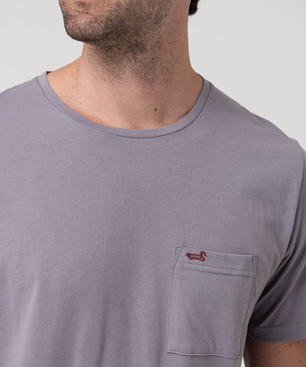 Polera Algodón Hombre Essentpoc Lila Rockford