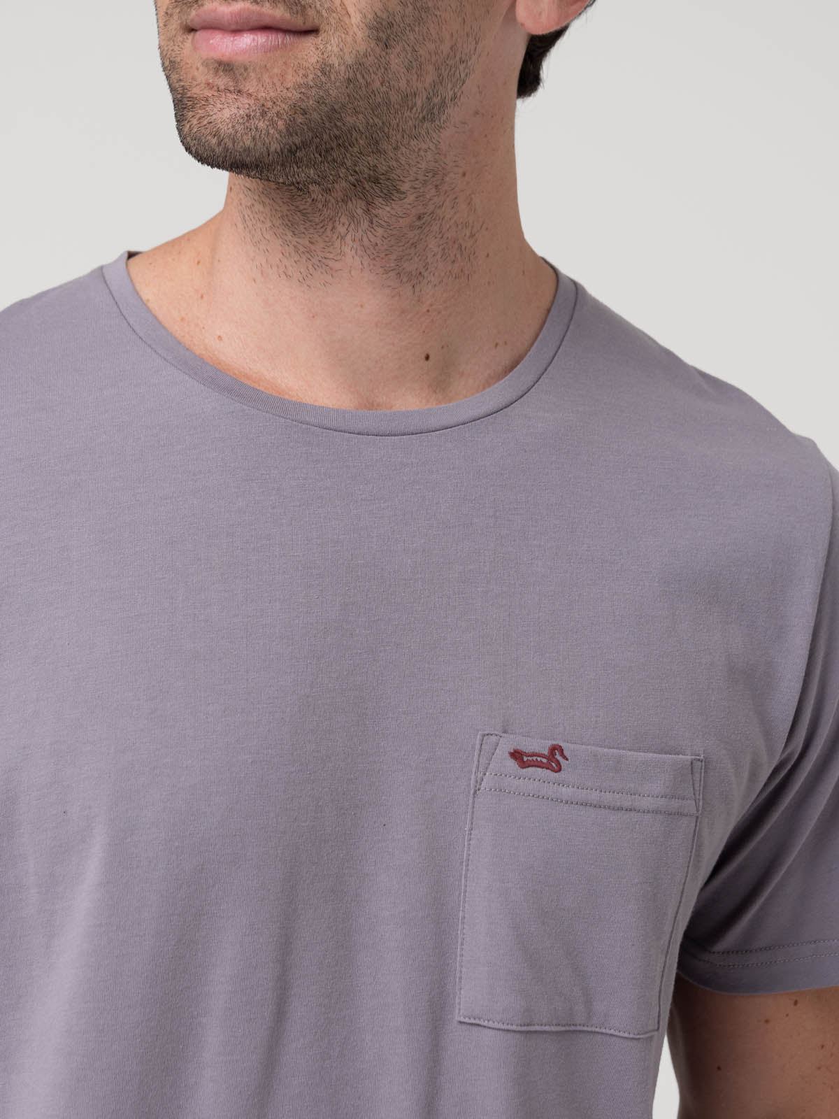 Polera Algodón Hombre Essentpoc Lila Rockford