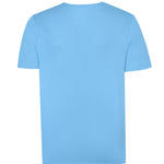 Polera Algodón Reciclado Hombre Essential Azul Rockford