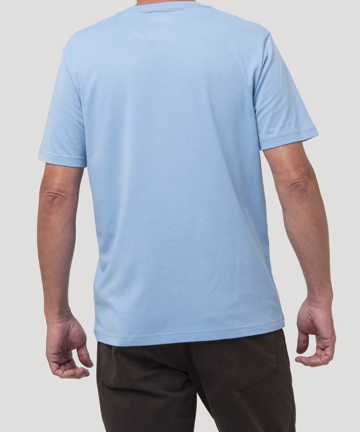 Polera Algodón Reciclado Hombre Essential Azul Rockford