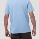 Polera Algodón Reciclado Hombre Essential Azul Rockford
