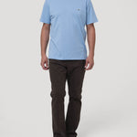 Polera Algodón Reciclado Hombre Essential Azul Rockford