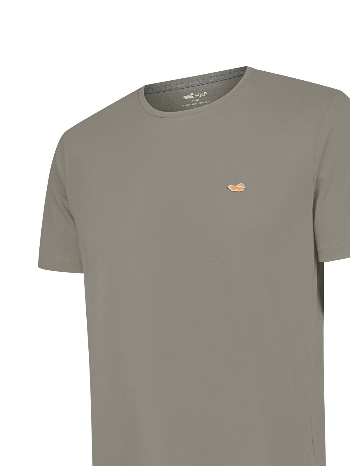 Polera Algodón Reciclado Hombre Essential Azul Rockford