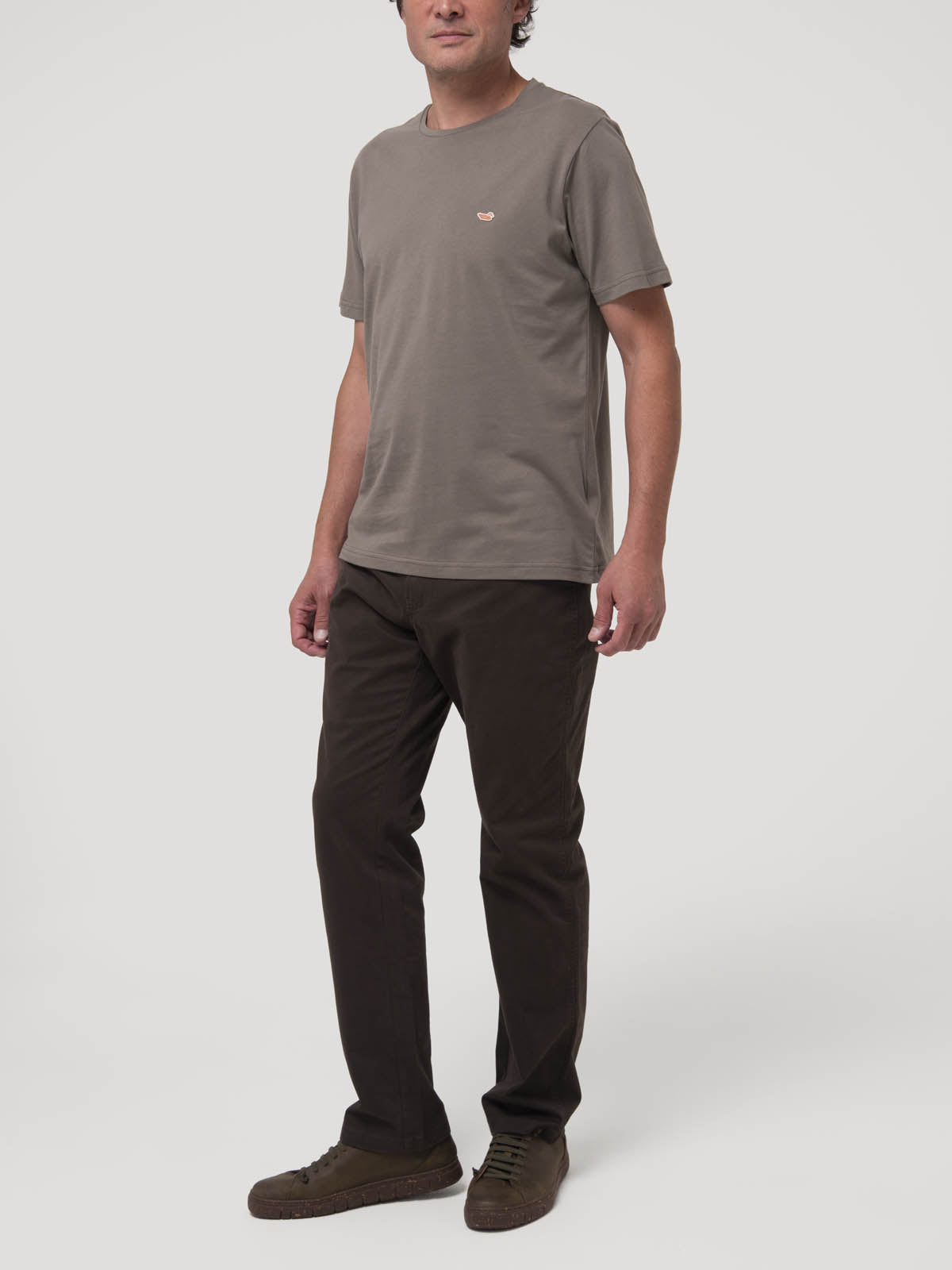 Polera Algodón Reciclado Hombre Essential Azul Rockford