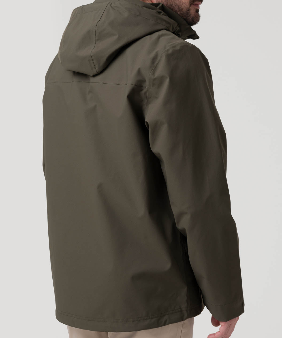 Impermeable Poliéster Reciclado Hombre Rain Verde Rockford
