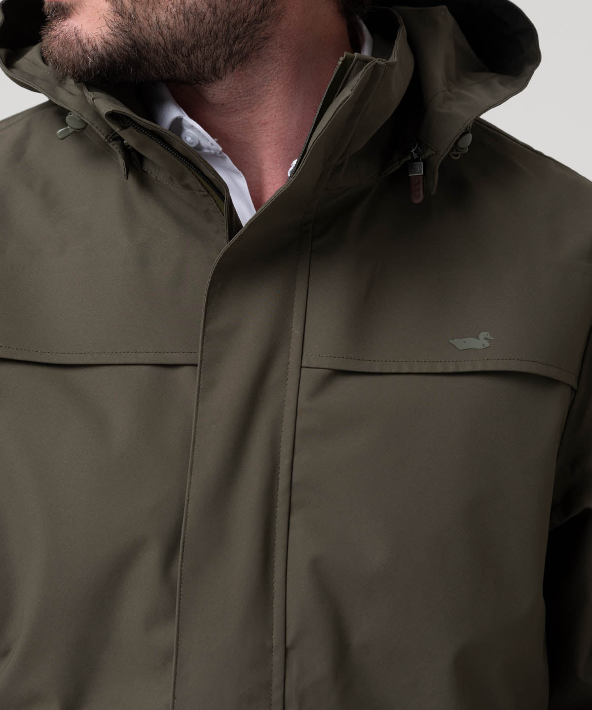 Impermeable Poliéster Reciclado Hombre Rain Verde Rockford