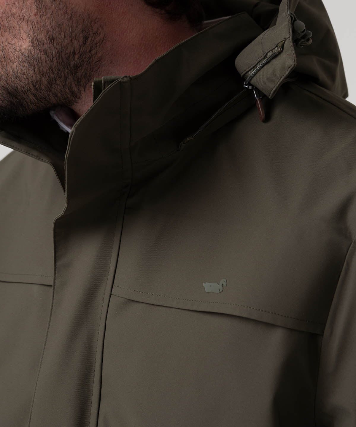 Impermeable Poliéster Reciclado Hombre Rain Verde Rockford