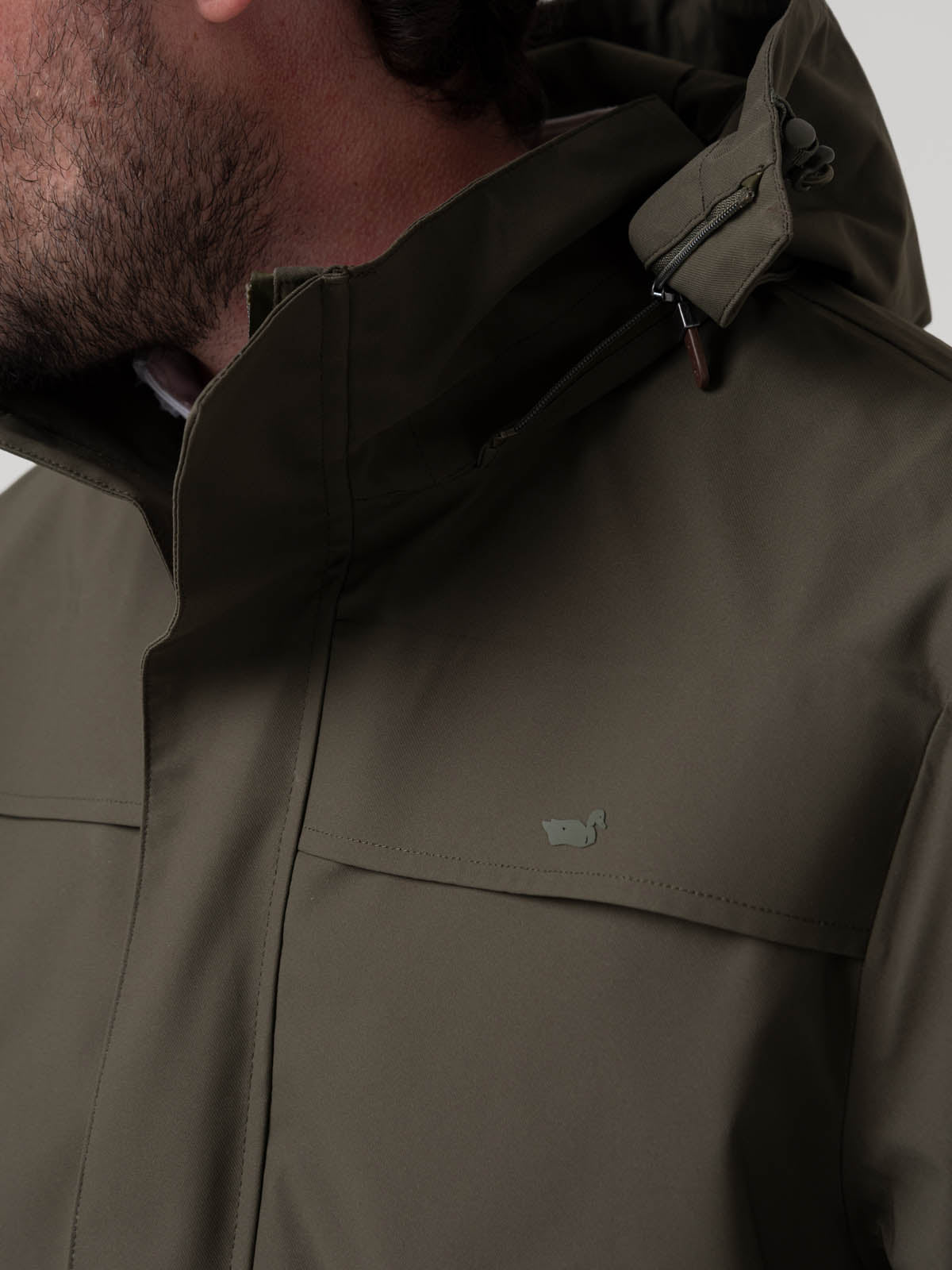 Impermeable Poliéster Reciclado Hombre Rain Verde Rockford