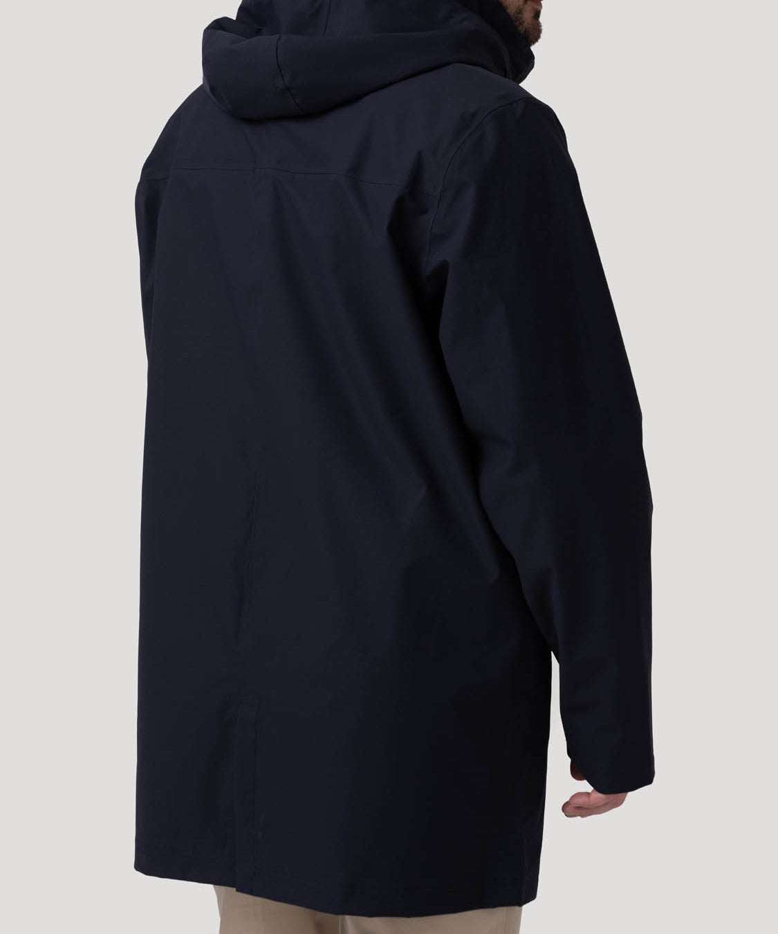 Impermeable Poliéster Reciclado Hombre Raincoat Azul Rockford
