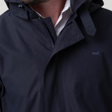 Impermeable Poliéster Reciclado Hombre Raincoat Azul Rockford