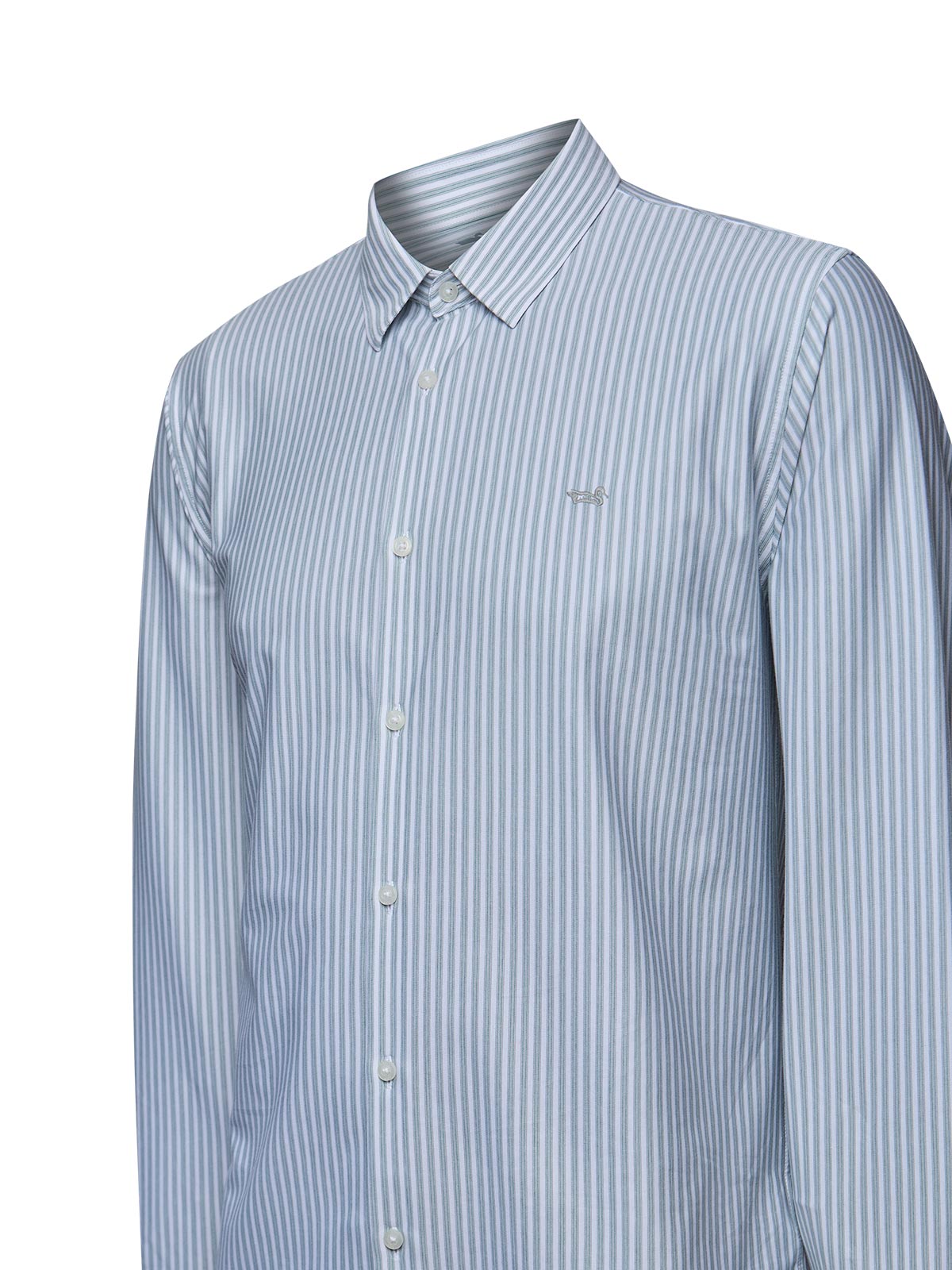 Camisa Algodón Hombre Rove Azul Rayas Rockford