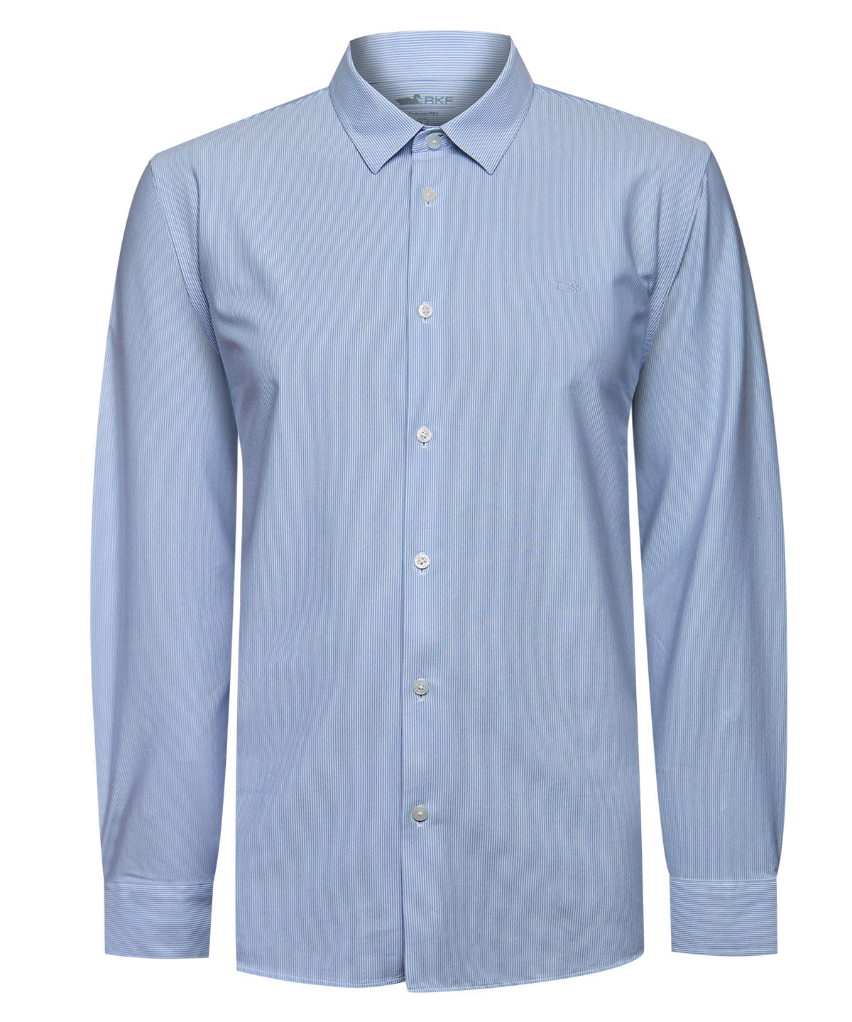 Camisa Algodón Hombre Rove Azul Rayas Rockford