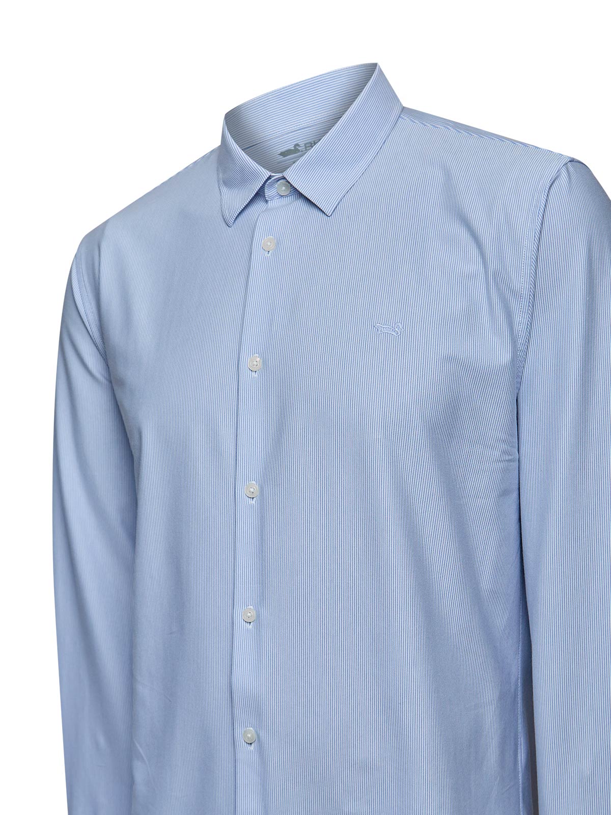 Camisa Algodón Hombre Rove Azul Rayas Rockford