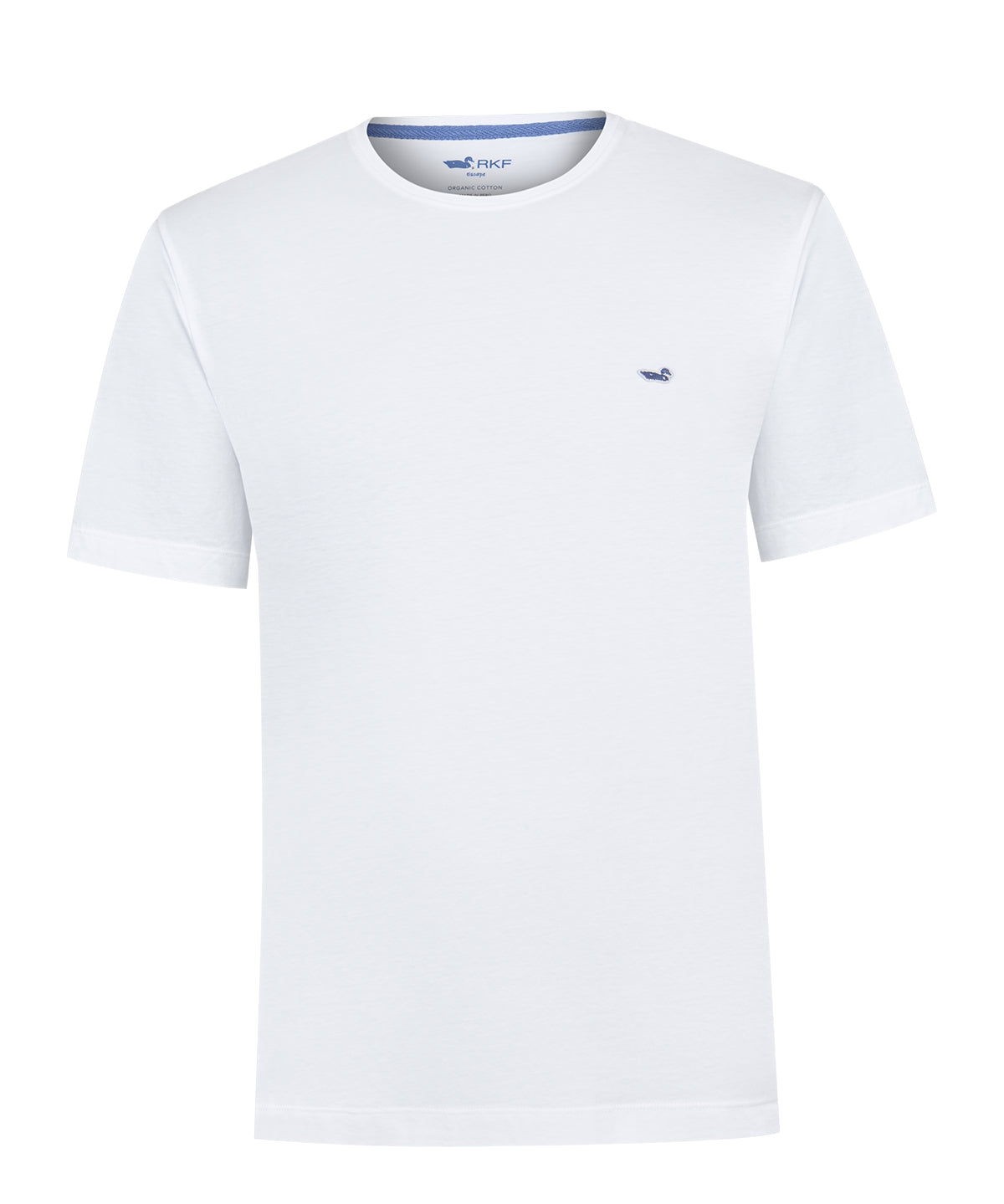 Polera Algodón Orgánico Hombre Basic Blanco Rockford