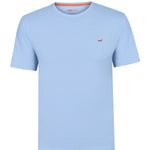 Polera Algodón Orgánico Hombre Basic Celeste Rockford