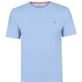 Polera Algodón Orgánico Hombre Basic Celeste Rockford
