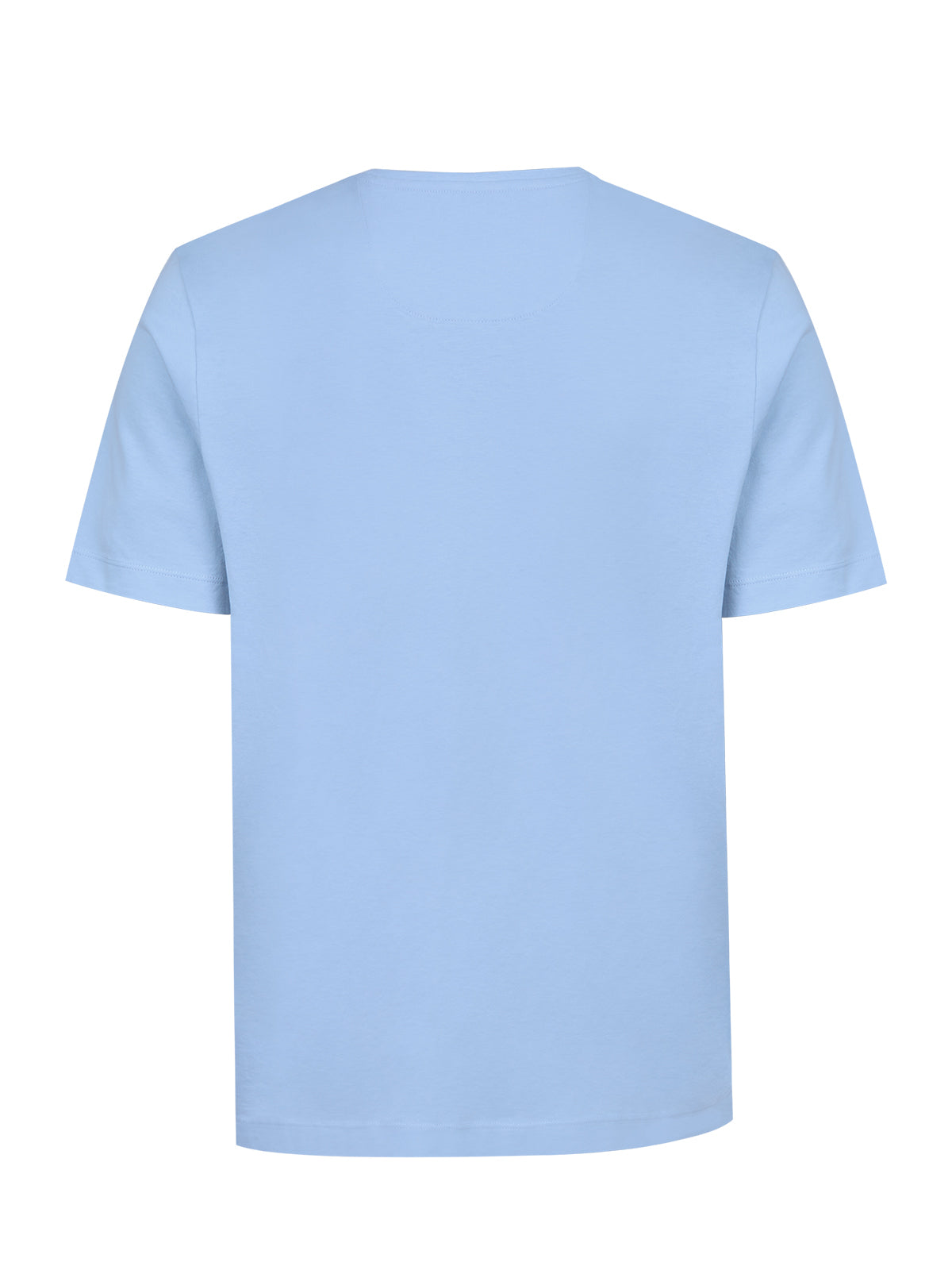 Polera Algodón Orgánico Hombre Basic Celeste Rockford