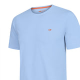 Polera Algodón Orgánico Hombre Basic Celeste Rockford