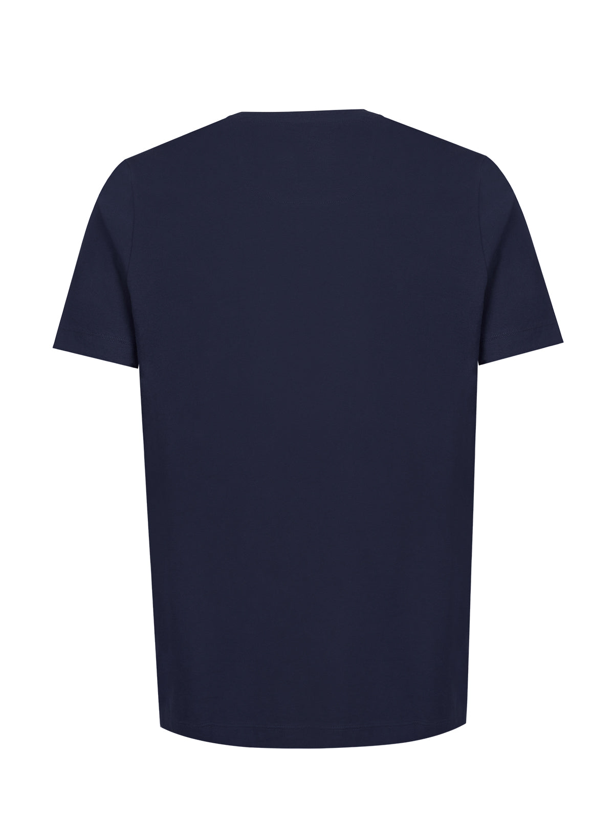 Polera Algodón Orgánico Hombre Basic Azul Rockford