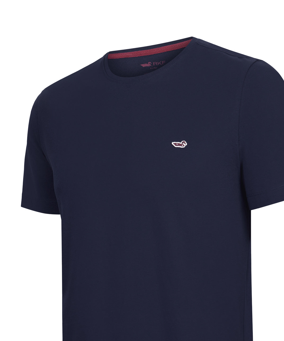 Polera Algodón Orgánico Hombre Basic Azul Rockford