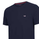 Polera Algodón Orgánico Hombre Basic Azul Rockford