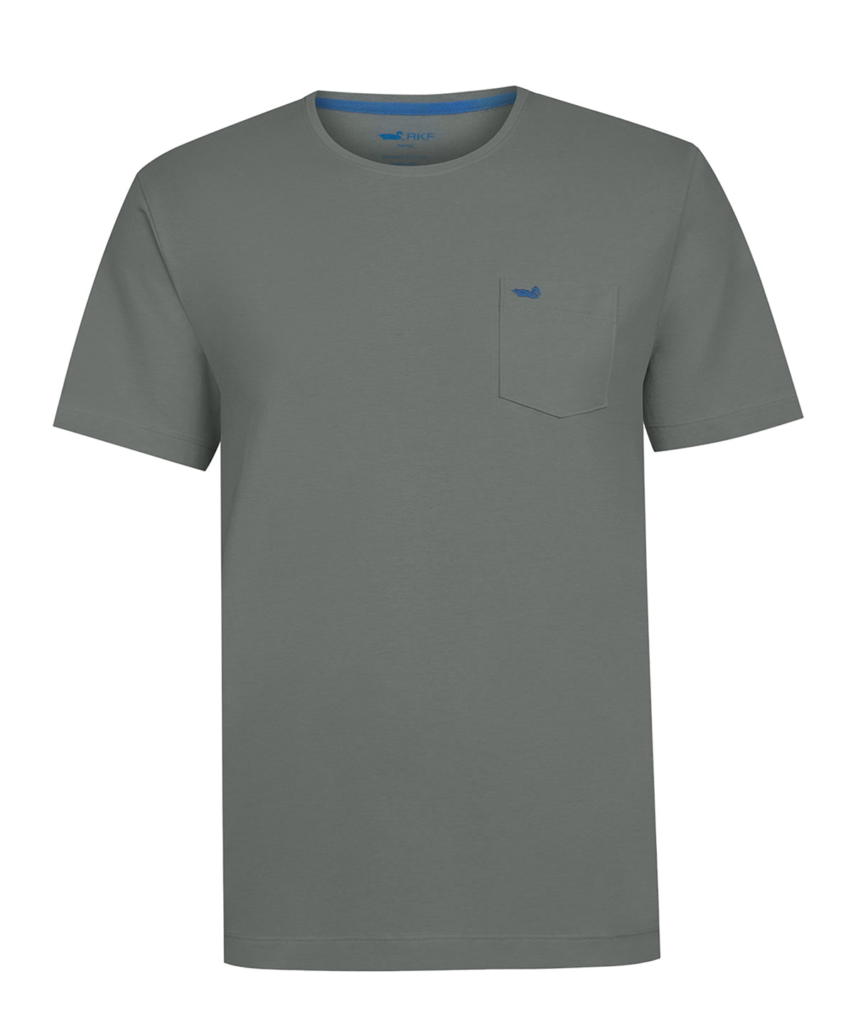 Polera Algodón Orgánico Hombre Basicpoc Gris Rockford