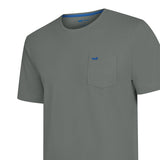 Polera Algodón Orgánico Hombre Basicpoc Gris Rockford