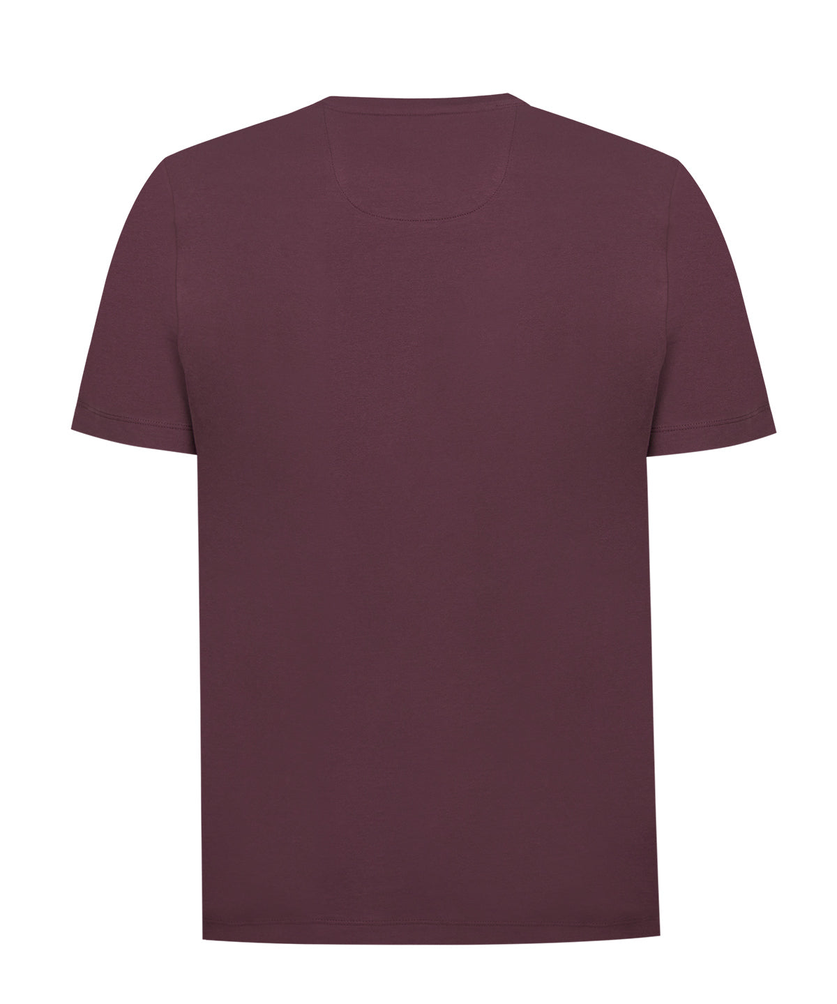 Polera Algodón Orgánico Hombre Basicpoc Burdeo Rockford