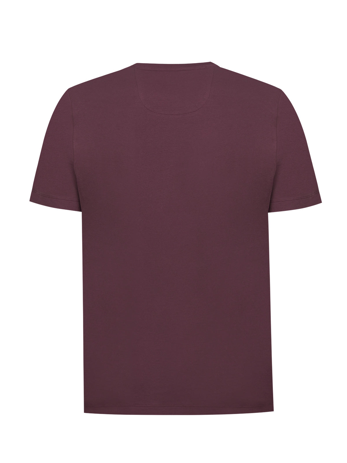 Polera Algodón Orgánico Hombre Basicpoc Burdeo Rockford