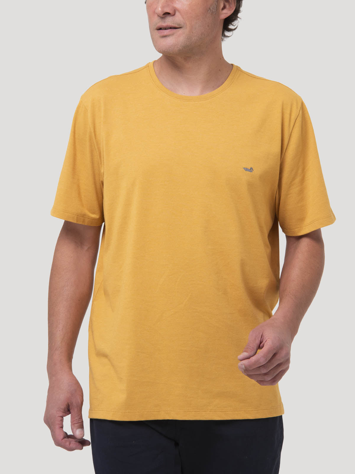 Polera Algodón Reciclado Hombre Onetree Azul Rockford