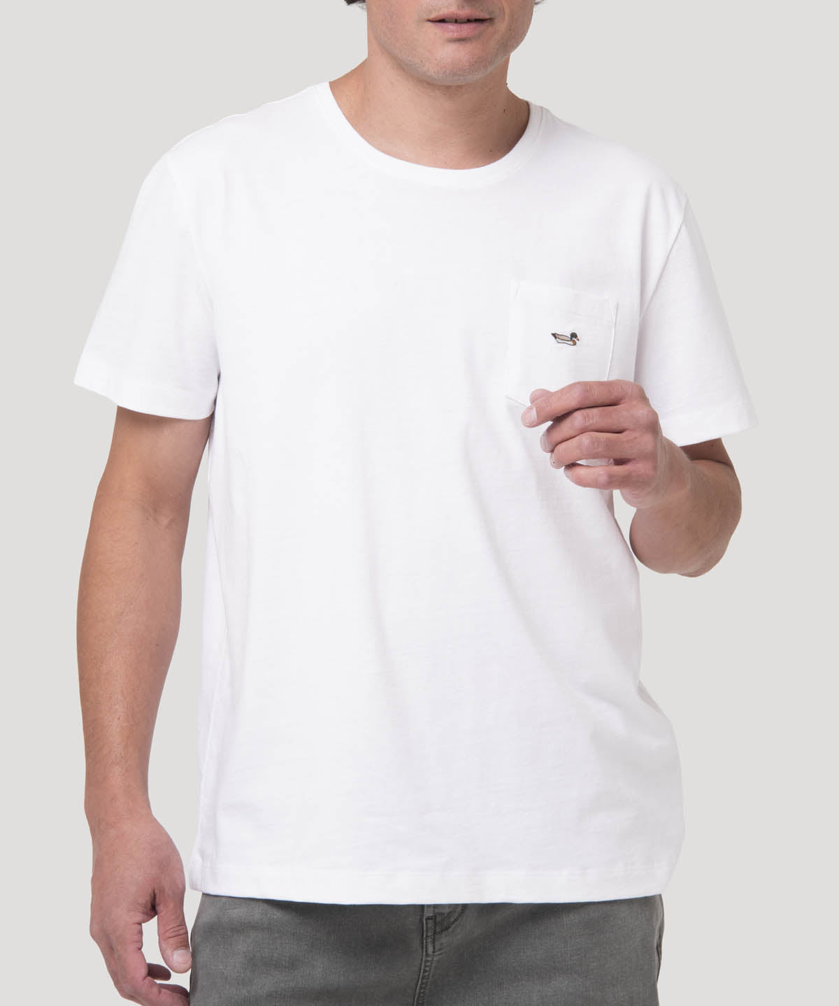 Polera Algodón Orgánico Hombre Drake Azul Rockford
