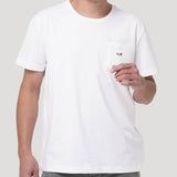 Polera Algodón Orgánico Hombre Drake Azul Rockford