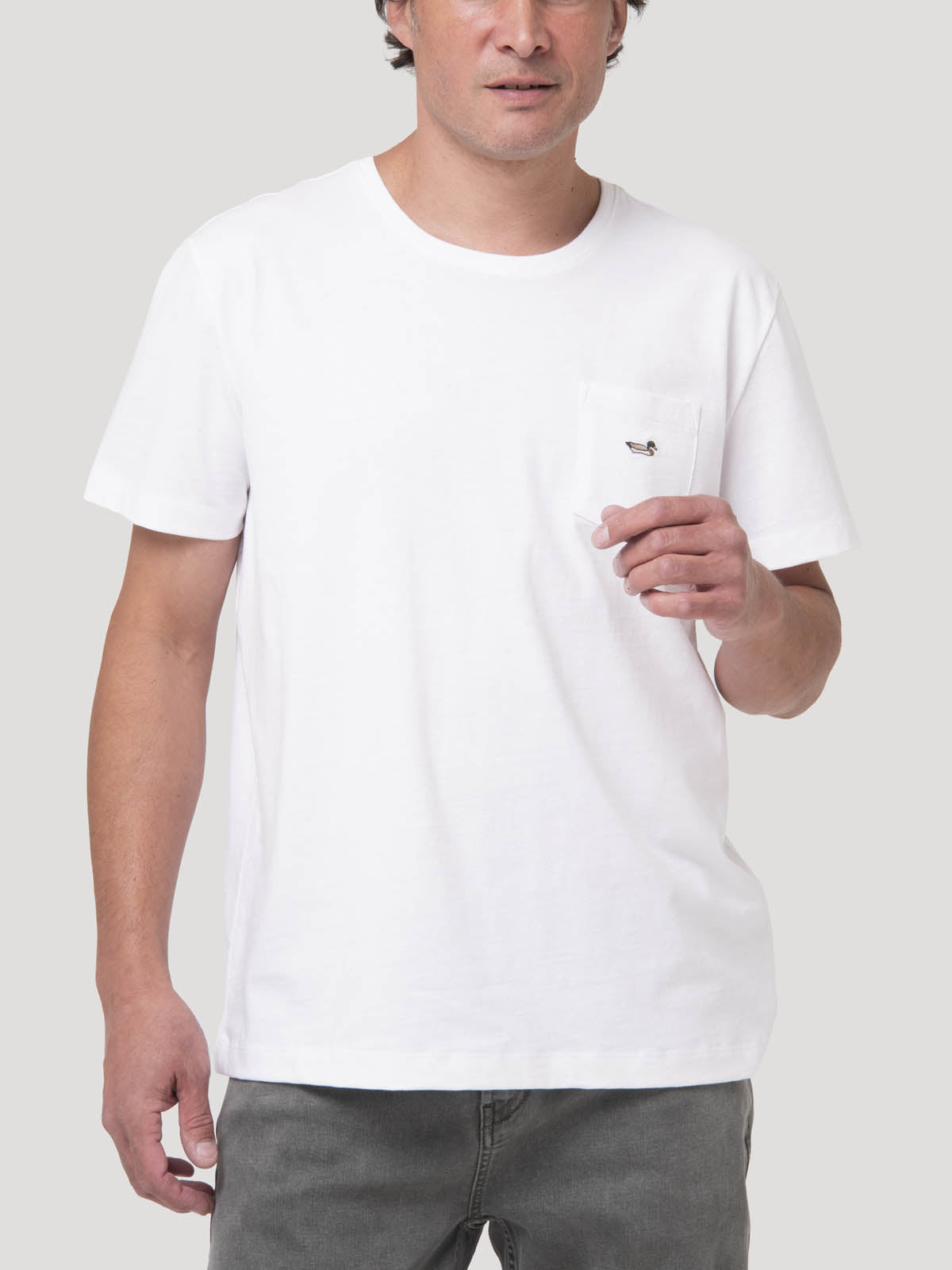 Polera Algodón Orgánico Hombre Drake Azul Rockford