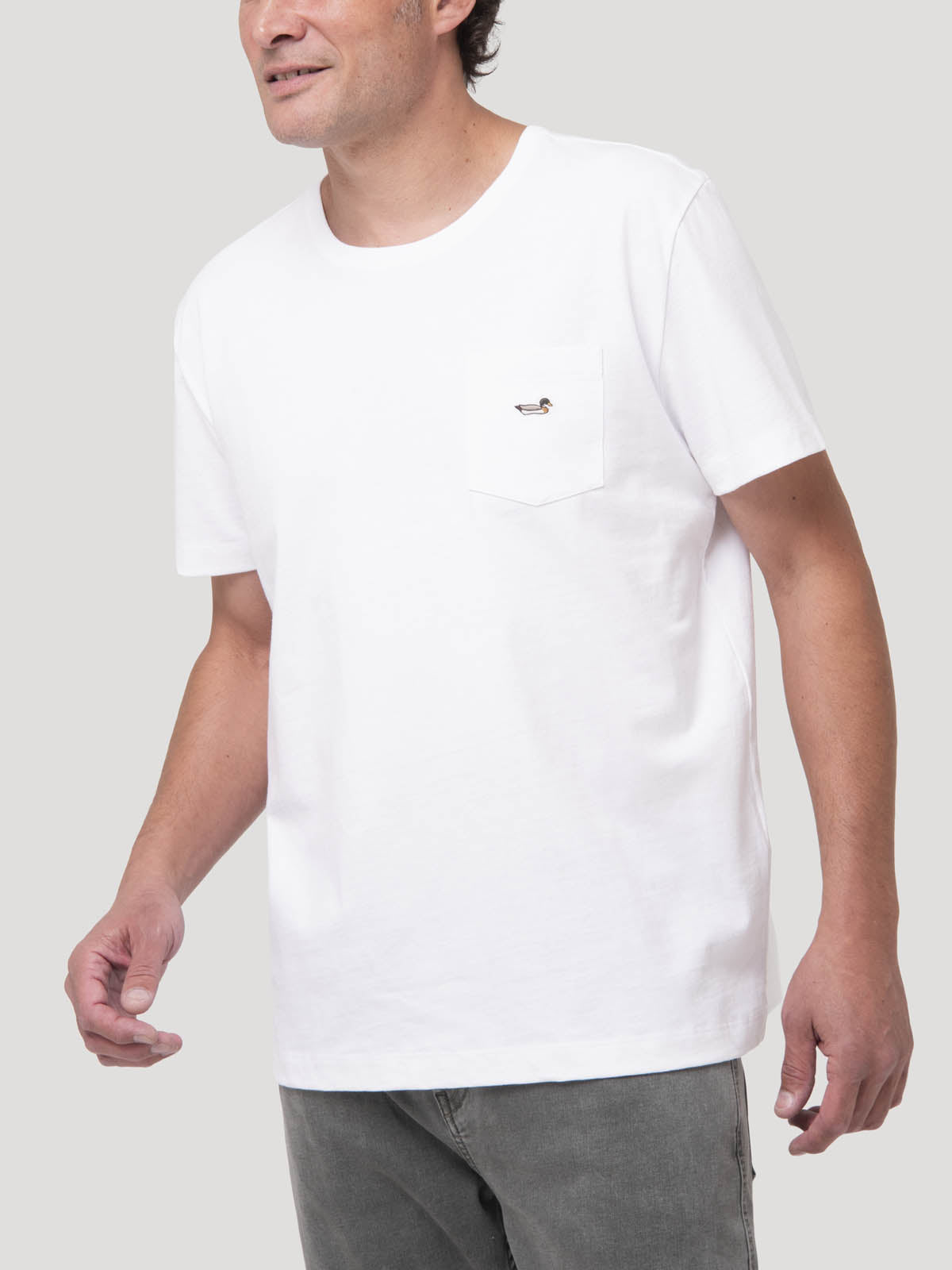 Polera Algodón Orgánico Hombre Drake Azul Rockford
