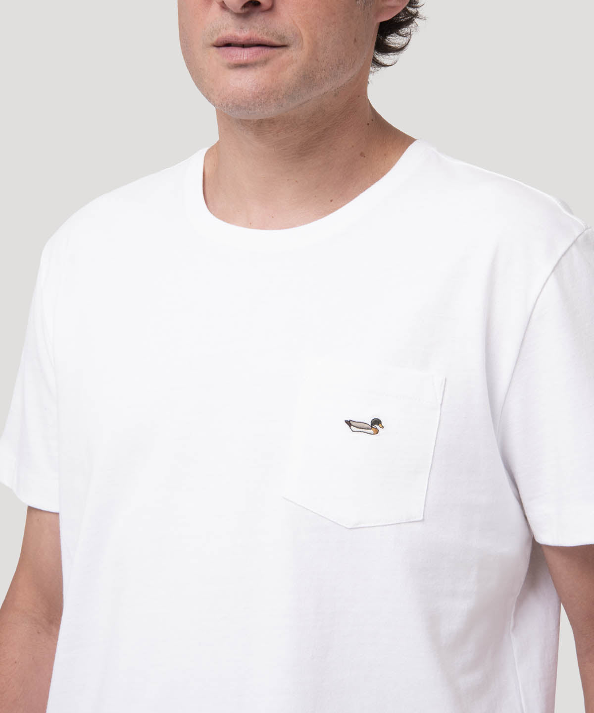 Polera Algodón Orgánico Hombre Drake Azul Rockford