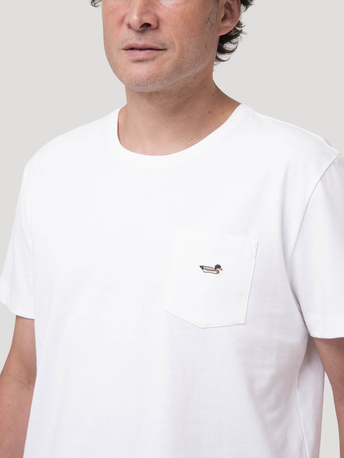 Polera Algodón Orgánico Hombre Drake Azul Rockford