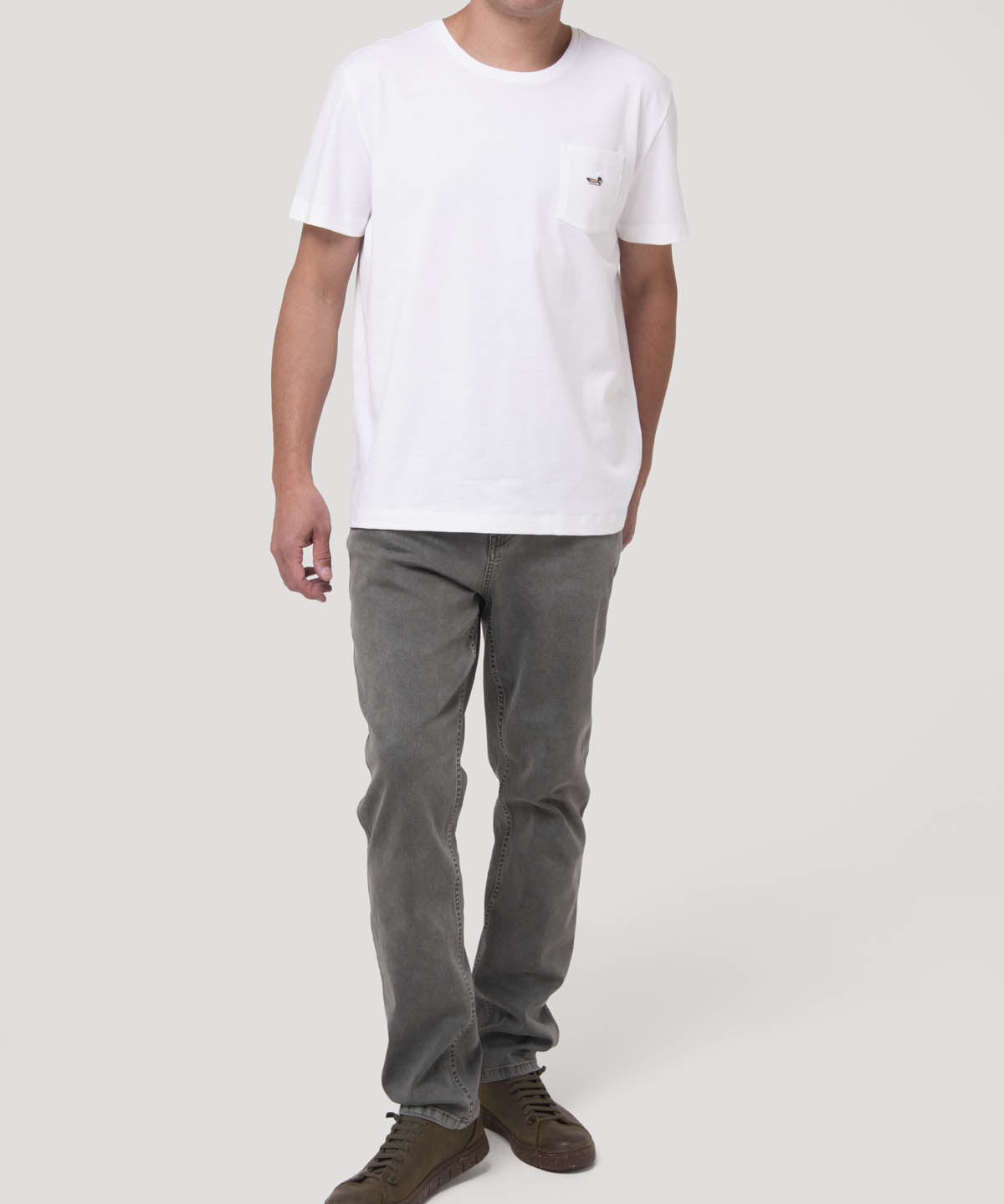 Polera Algodón Orgánico Hombre Drake Azul Rockford
