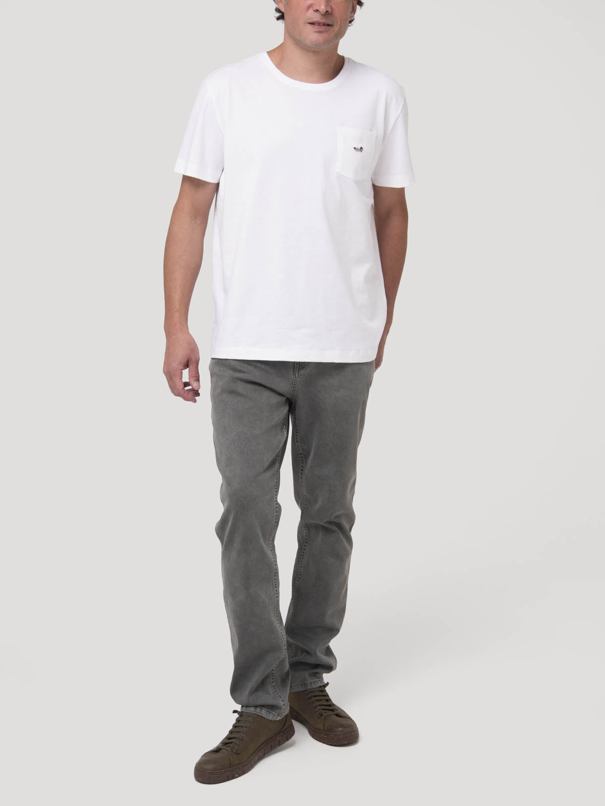 Polera Algodón Orgánico Hombre Drake Azul Rockford