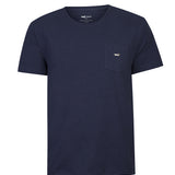 Polera Algodón Orgánico Hombre Drake Azul Rockford