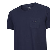 Polera Algodón Orgánico Hombre Drake Azul Rockford