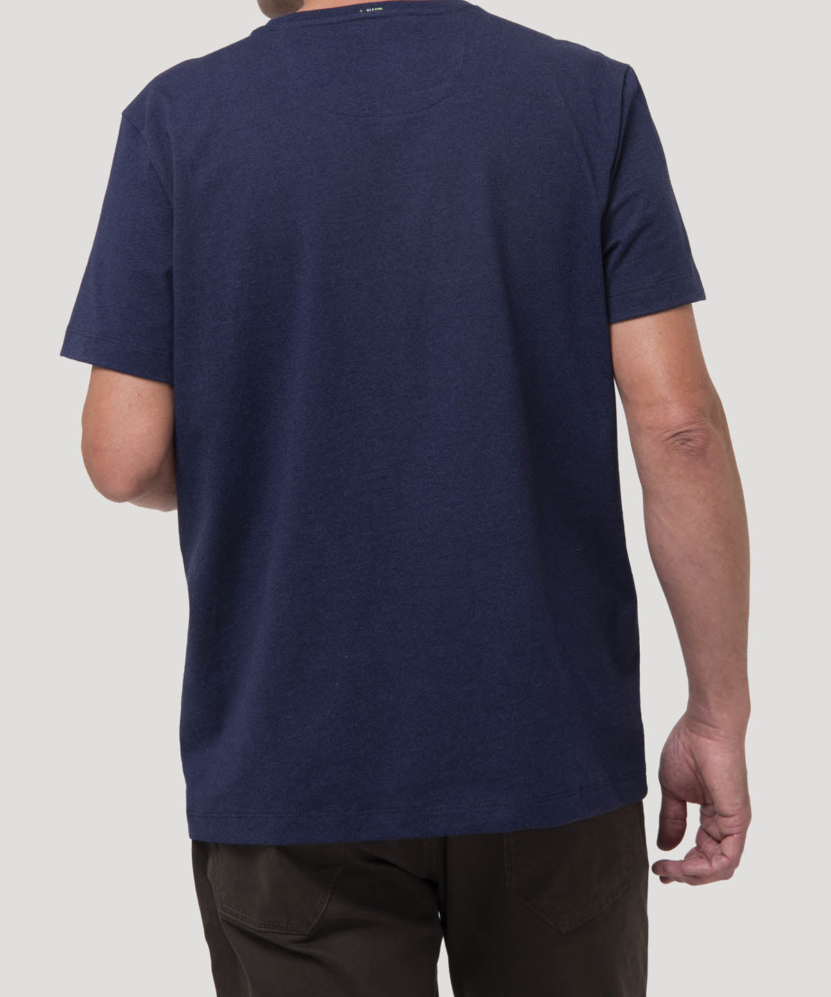 Polera Algodón Orgánico Hombre Drake Azul Rockford
