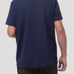 Polera Algodón Orgánico Hombre Drake Azul Rockford