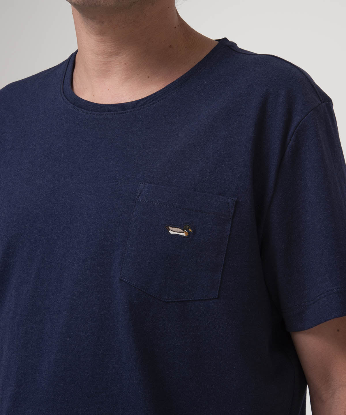 Polera Algodón Orgánico Hombre Drake Azul Rockford