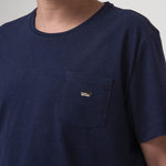 Polera Algodón Orgánico Hombre Drake Azul Rockford