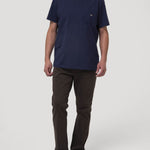 Polera Algodón Orgánico Hombre Drake Azul Rockford