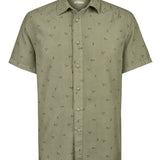 Camisa Tencel Hombre Tencelprint Verde Rockford