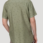 Camisa Tencel Hombre Tencelprint Verde Rockford